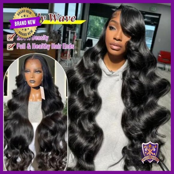 Body Wave Lace Front Wig 200% Density Human Hair 13x4 HD Lace Glueless main image 4